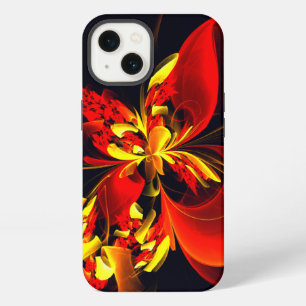 Red Yellow Floral Modern Abstract Art Pattern #10 iPhone 13 Case