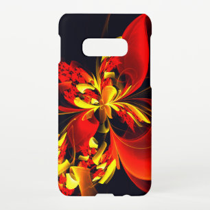 Red Yellow Floral Modern Abstract Art Pattern #10 Samsung Galaxy Case