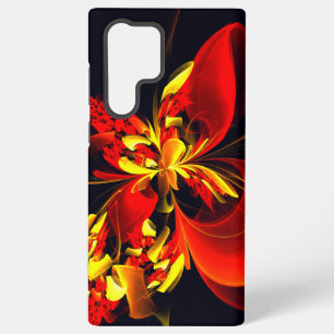Red Yellow Floral Modern Abstract Art Pattern #10 Samsung Galaxy Case