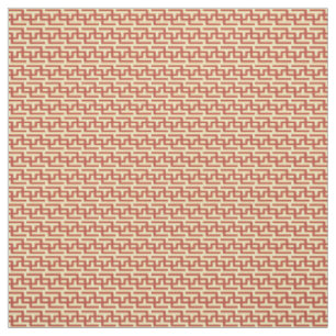 Red & Yellow Greek Key Fabric