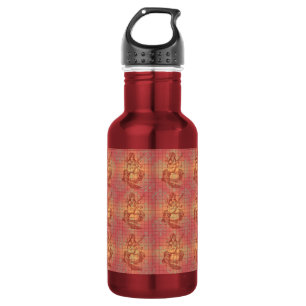 red yellow hindu Goddess Saraswati Wisdom India 532 Ml Water Bottle