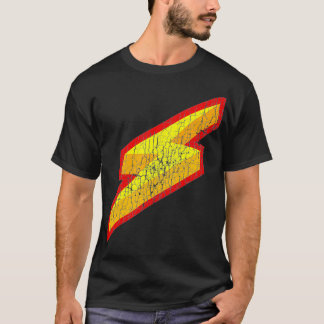 Red Yellow Lightning Bolt Retro Vintage Gift  T-Shirt