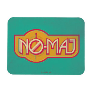 Red & Yellow NO-MAJ™ Badge Magnet