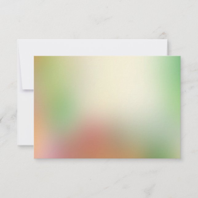 Red Yellow Orange Green Modern Abstract Art Card (Front)