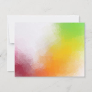 Red Yellow Orange Green Modern Elegant Colourful Card