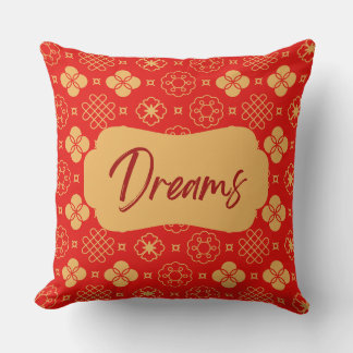 Red Yellow Pattern Cushion