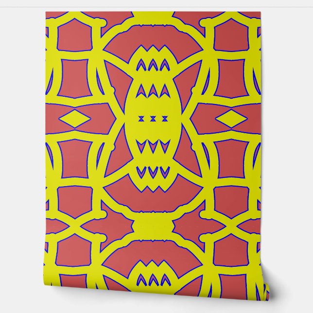 Red & Yellow "Ratti_Creative_Arts" wallpaper  (Unrolling)