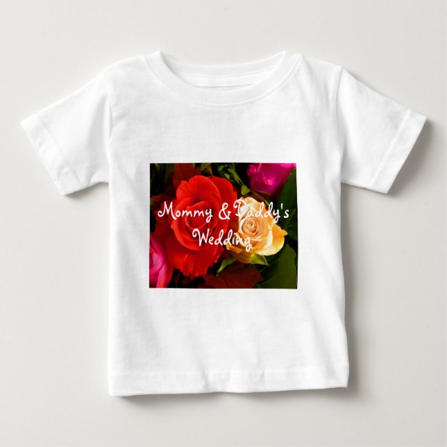 Red Yellow Rose Baby T-Shirt (Front)