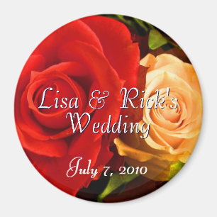 Red Yellow Rose Magnet