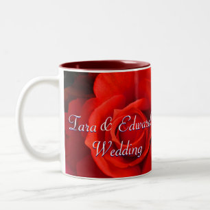 Red Yellow Rose Two-Tone Coffee Mug