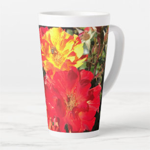 Red & Yellow Roses, Portland, Oregon Latte Mug