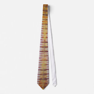 Red Yellow Tie Dye Necktie