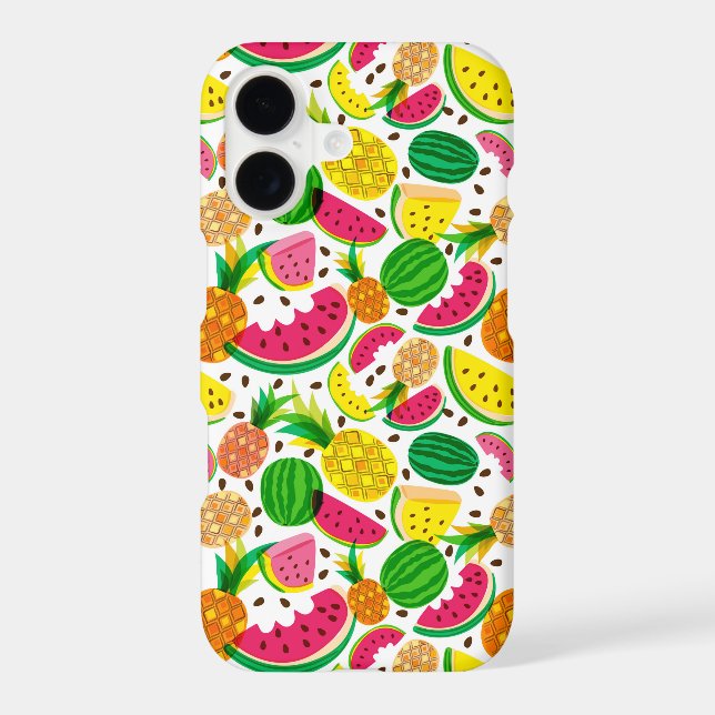 Red & Yellow Tropical Fruit Pattern (Back)