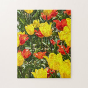 Red & Yellow Tulips Jigsaw Puzzle