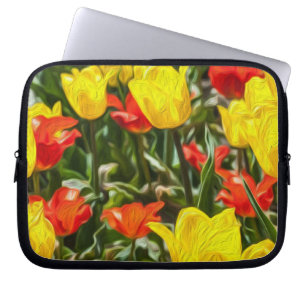 Red & Yellow Tulips Laptop Sleeve
