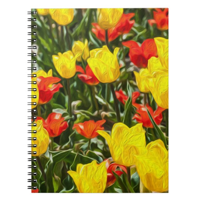 Red & Yellow Tulips Notebook (Front)
