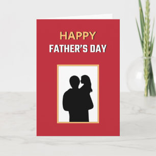 Red Yellow White Best Dad Ever Happy Fathers Day Card