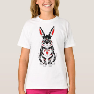 Red Yokai Rabbit – Japanese Spirit Guardian in B T-Shirt