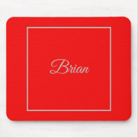 Red Your Name Minimalist Personal Modern