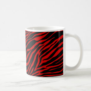 red zebra coffee mug
