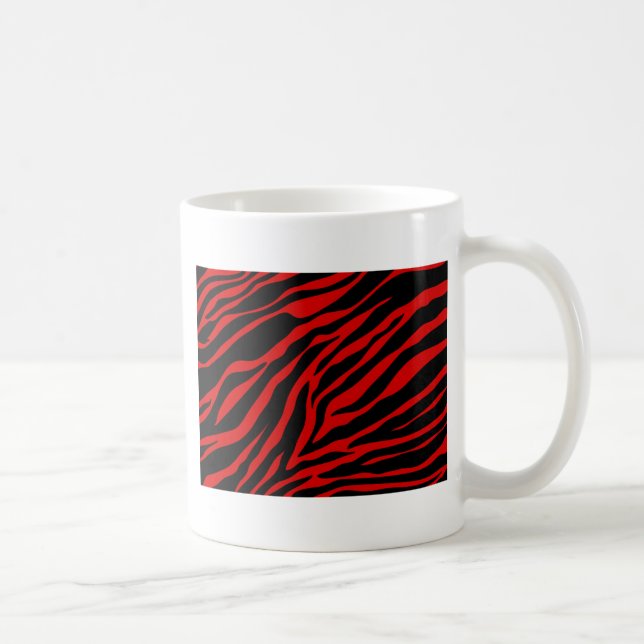 red zebra coffee mug (Right)