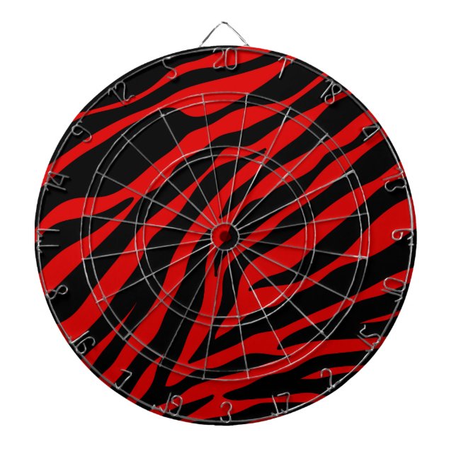 red zebra dartboard (Front)