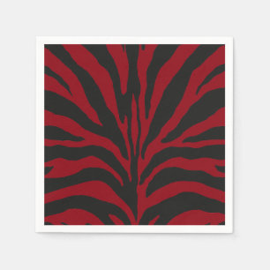 Red Zebra Napkin