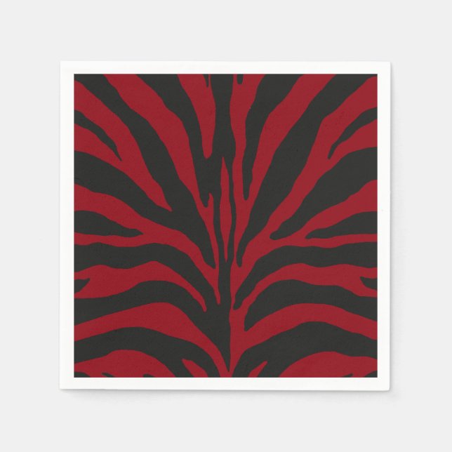 Red Zebra Napkin (Front)