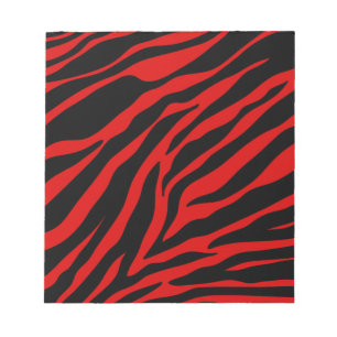red zebra notepad