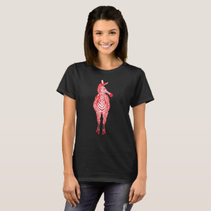 Red Zebra Show Your Stripes! Customisable T-Shirt