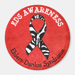 Red Zebras EDS Ehlers-Danlos syndrome Magnet