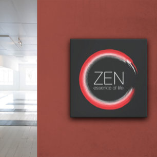 Red Zen Canvas Print