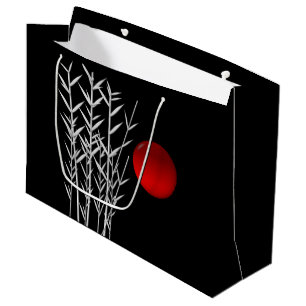 Red Zen Circle Large Gift Bag