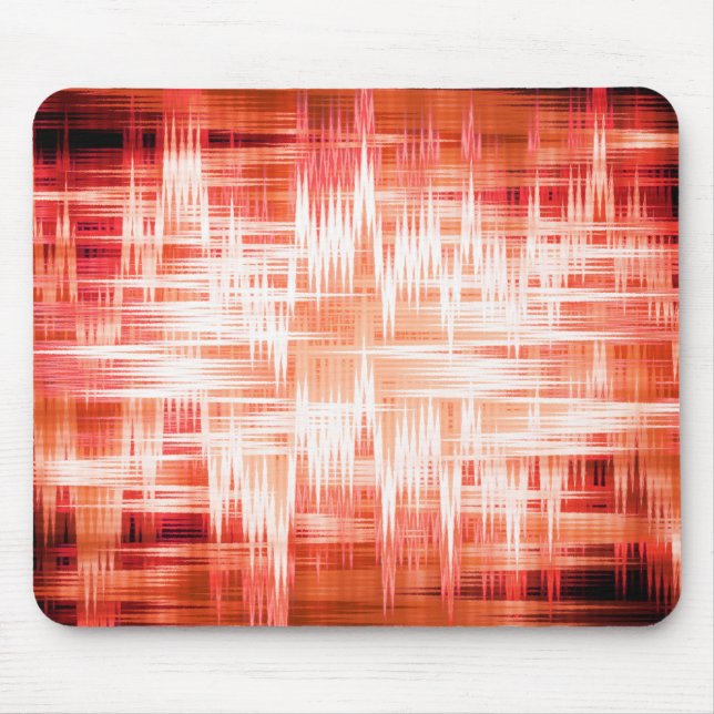 Red zigzag pattern mouse pad (Front)