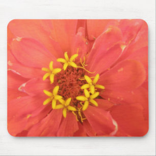 Red Zinnia Macro Mousepad