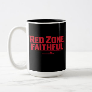 Red Zone Faithful Two-Tone Coffee Mug