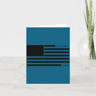 Redacted american flag censored usa satire  card
