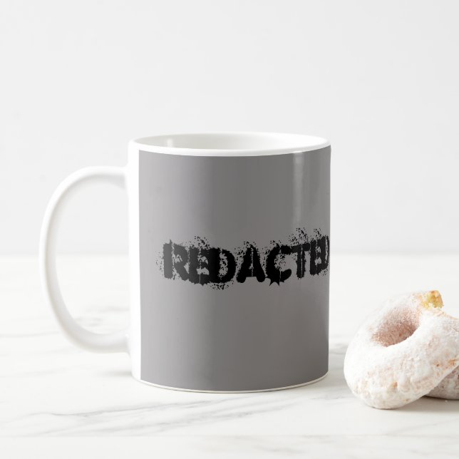 Redacted Coffee Mug (With Donut)