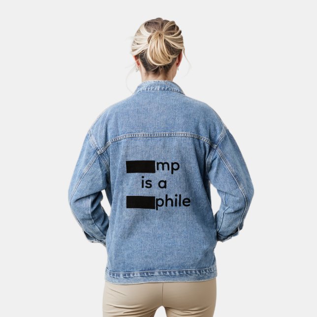 Redacted Denim Jacket (Model)