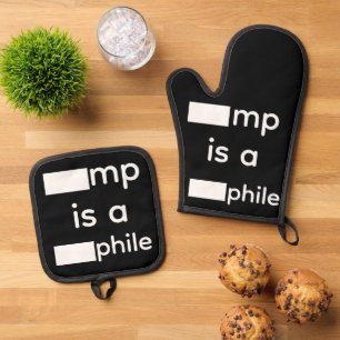 Redacted Oven Mitt & Pot Holder Set