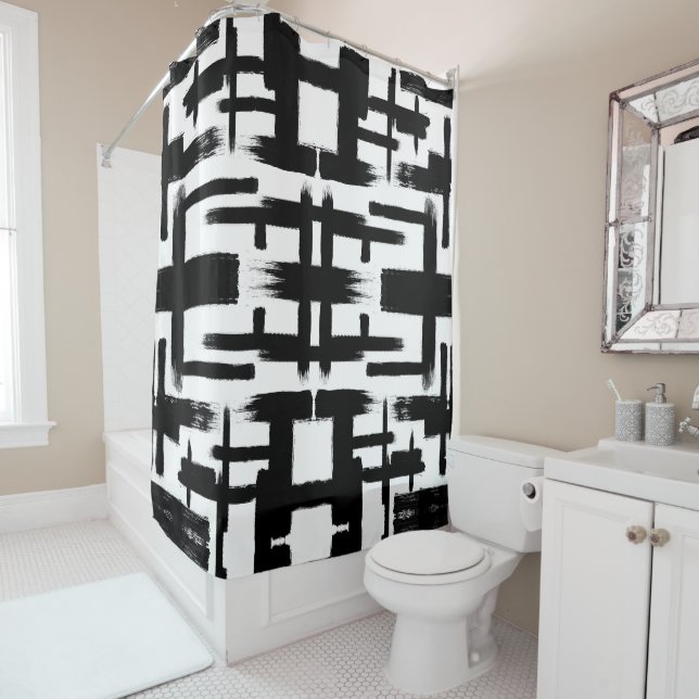 Redacted Shower Curtain (In Situ)
