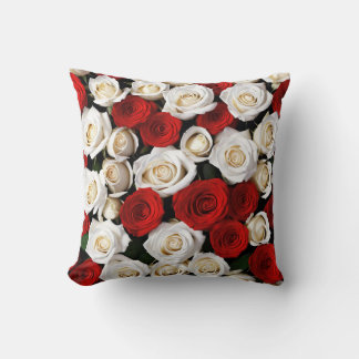 RedandWhiteRoses Cushion