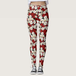 RedandWhiteRoses Leggings