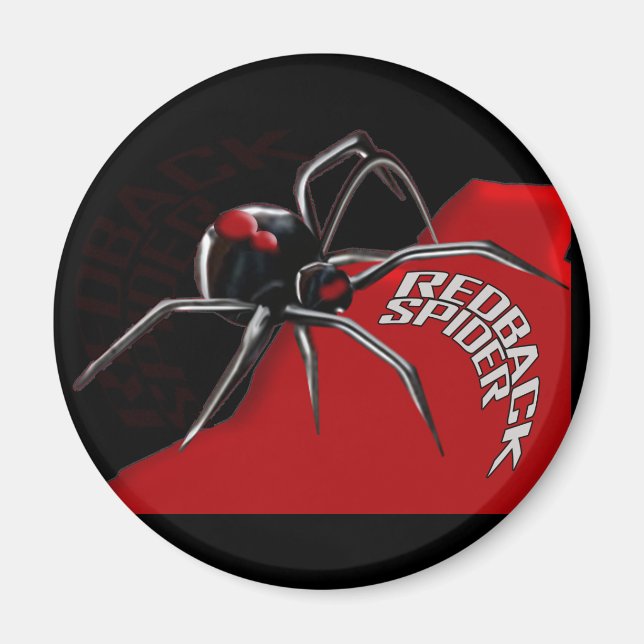 Redback Spider Magnet (Front)