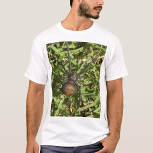 Redback Spider On Green Grass, T-Shirt