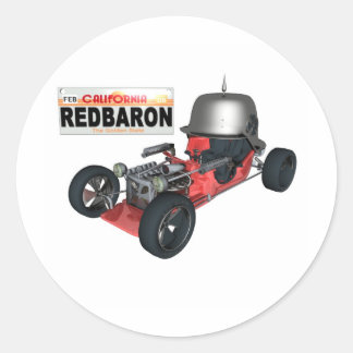 RedBaron Classic Round Sticker