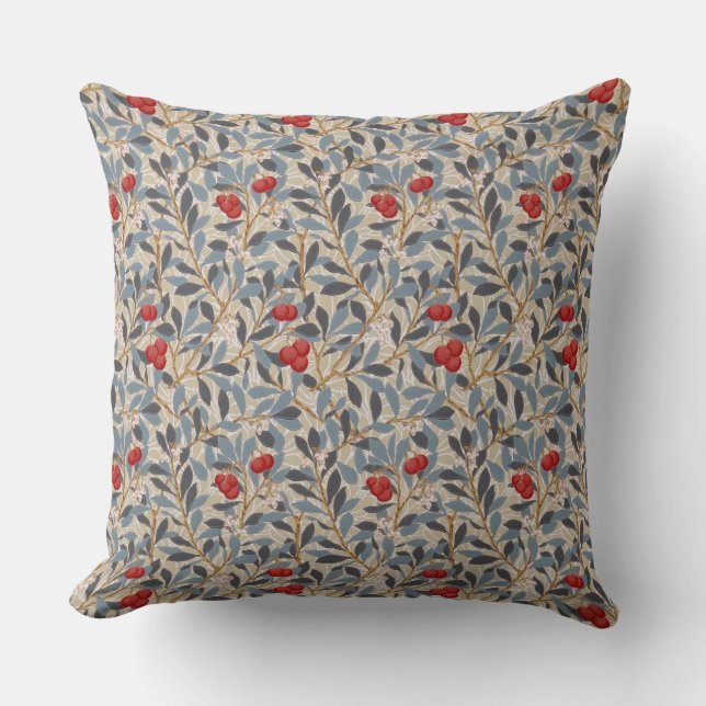 Redberry Tree, William Morris Cushion (Front)