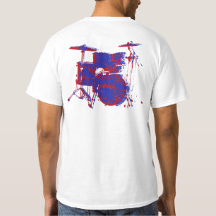 redblue drums white T-Shirt