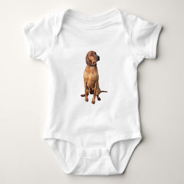 Redbone Coon Hound (A) Baby Bodysuit (Front)