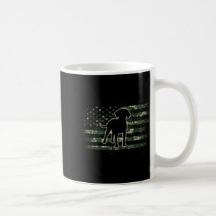 Redbone Coonhound Camouflage American Flag USA Dog Coffee Mug